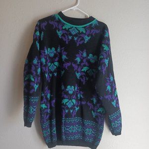 Vintage Blue Purple Coogi insp sweater Womens Size 2XL Unisex Pullover Crewneck